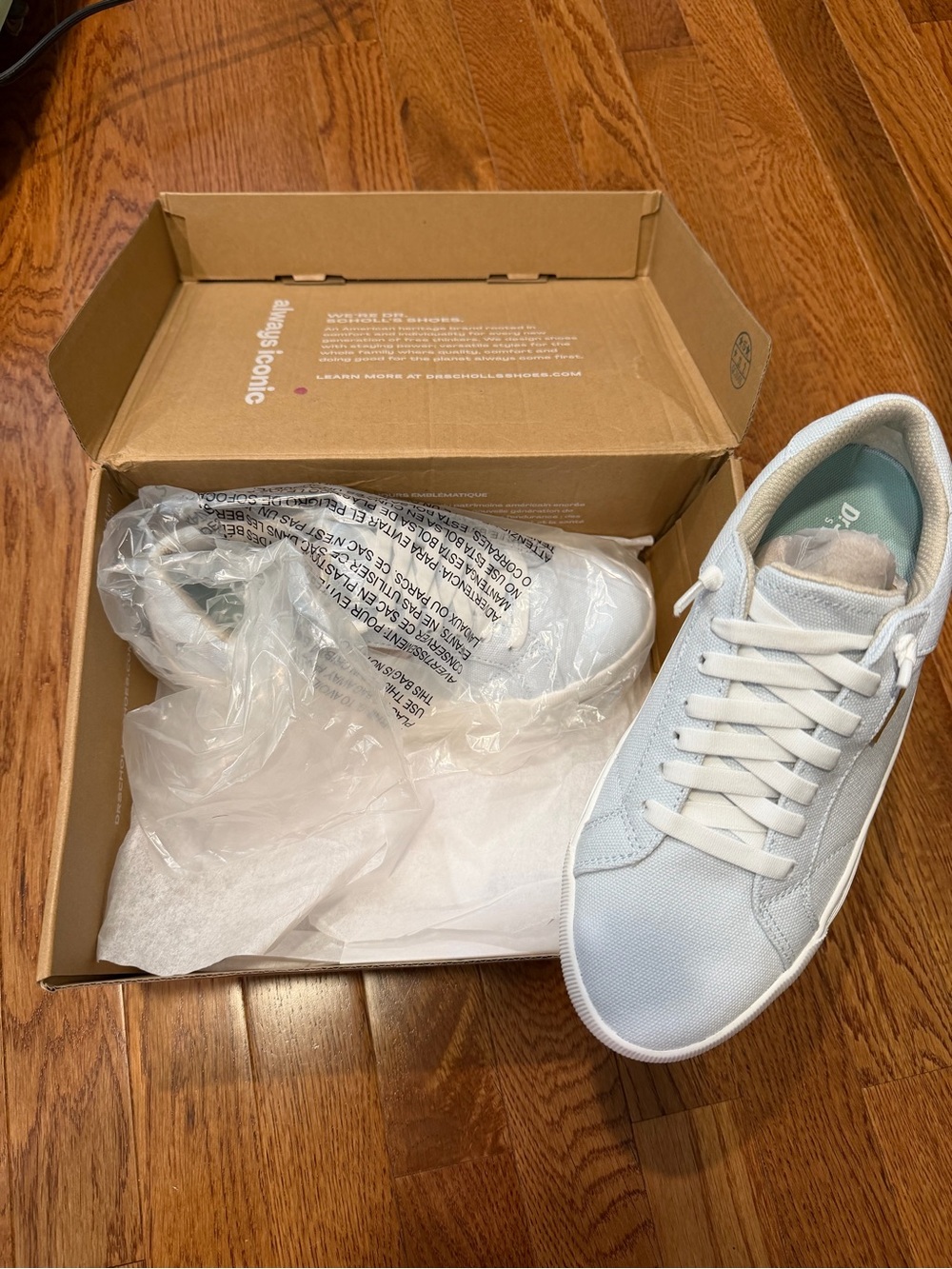 Dr. Scholls Light Powder Blue Sneakers - Size 7